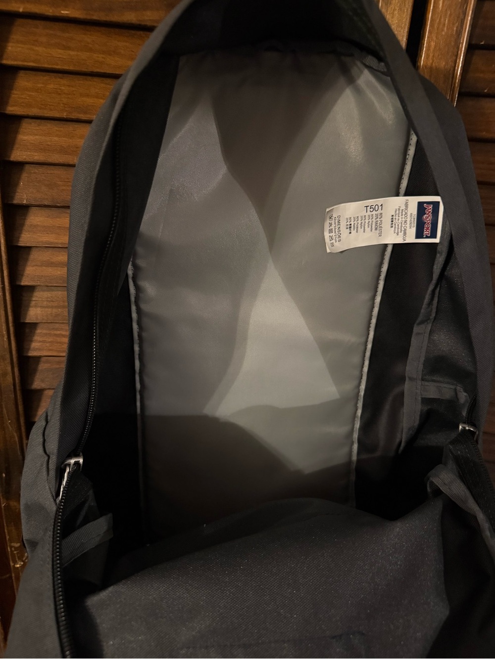 Jansport Charcoal Gray Classic Backpack - Picture 3 of 4